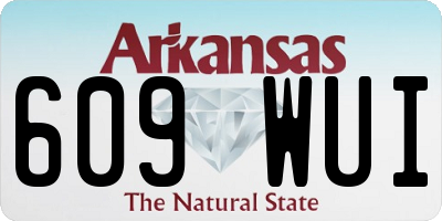 AR license plate 609WUI