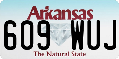 AR license plate 609WUJ