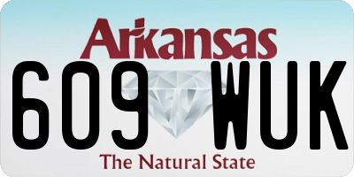 AR license plate 609WUK
