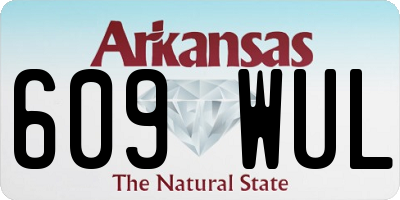 AR license plate 609WUL