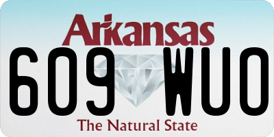 AR license plate 609WUO