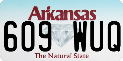 AR license plate 609WUQ