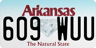 AR license plate 609WUU