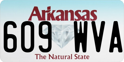 AR license plate 609WVA
