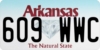 AR license plate 609WWC