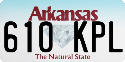 AR license plate 610KPL