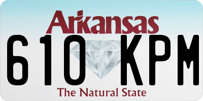 AR license plate 610KPM