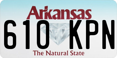 AR license plate 610KPN