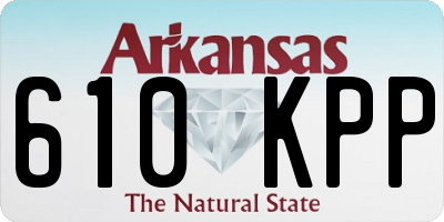 AR license plate 610KPP