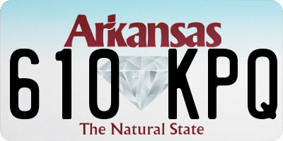 AR license plate 610KPQ