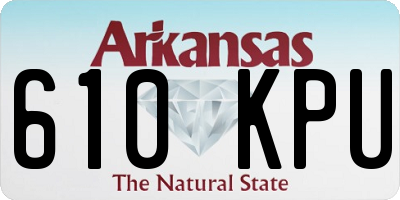 AR license plate 610KPU