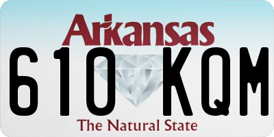 AR license plate 610KQM