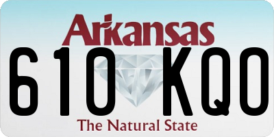 AR license plate 610KQO