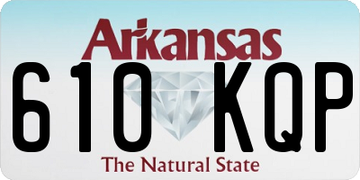 AR license plate 610KQP