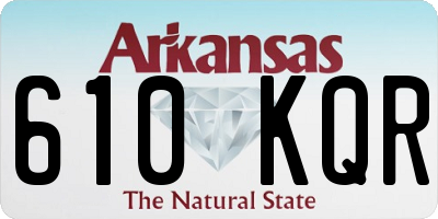 AR license plate 610KQR