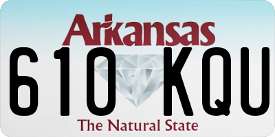 AR license plate 610KQU