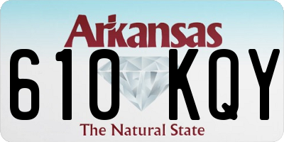 AR license plate 610KQY