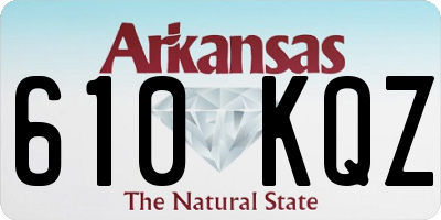 AR license plate 610KQZ
