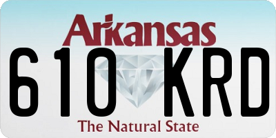 AR license plate 610KRD