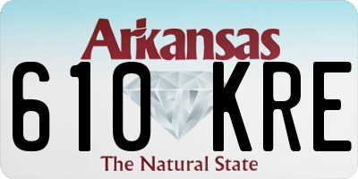 AR license plate 610KRE
