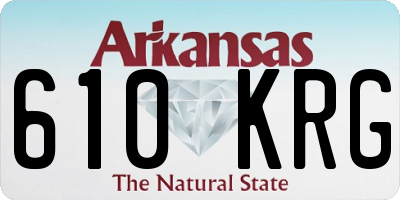 AR license plate 610KRG