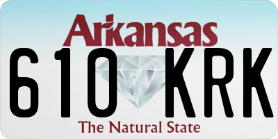 AR license plate 610KRK