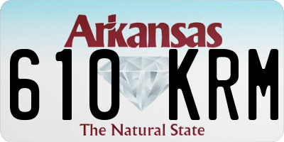 AR license plate 610KRM