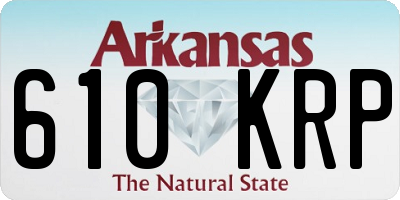 AR license plate 610KRP