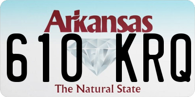 AR license plate 610KRQ
