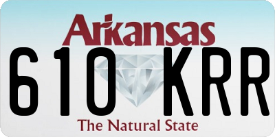 AR license plate 610KRR
