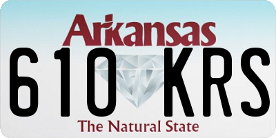 AR license plate 610KRS