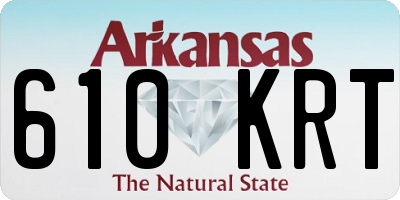 AR license plate 610KRT