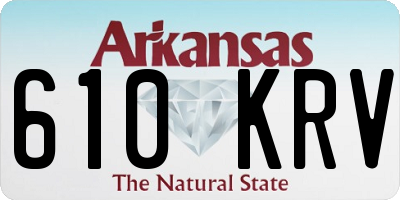 AR license plate 610KRV