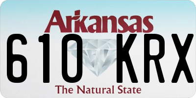 AR license plate 610KRX