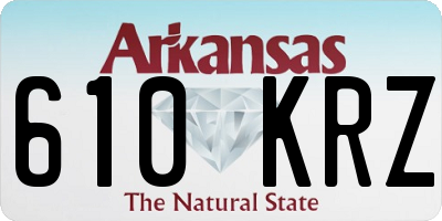 AR license plate 610KRZ