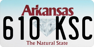AR license plate 610KSC