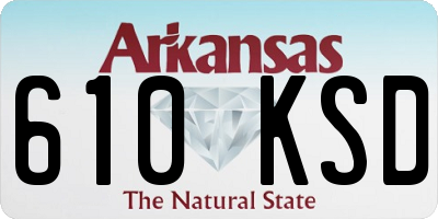 AR license plate 610KSD