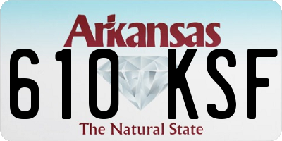 AR license plate 610KSF
