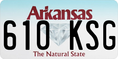 AR license plate 610KSG