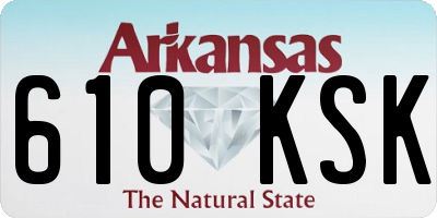 AR license plate 610KSK