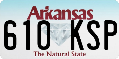 AR license plate 610KSP