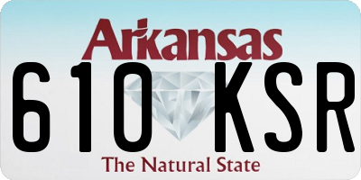 AR license plate 610KSR