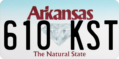 AR license plate 610KST