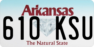 AR license plate 610KSU