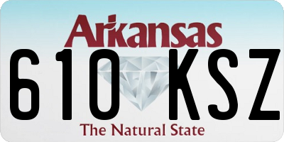 AR license plate 610KSZ