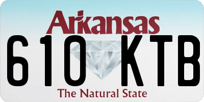 AR license plate 610KTB