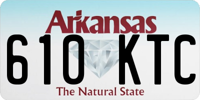 AR license plate 610KTC