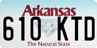 AR license plate 610KTD