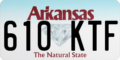 AR license plate 610KTF