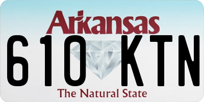 AR license plate 610KTN